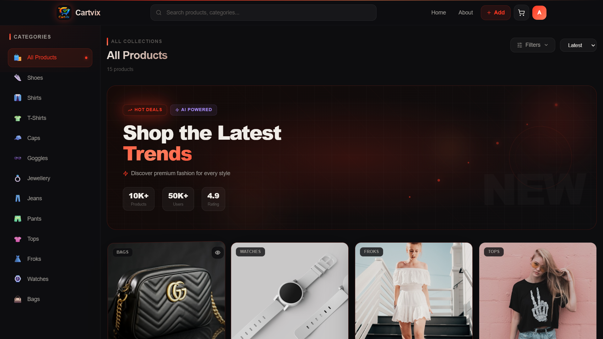 Akshat Parate Cartvix Website Project