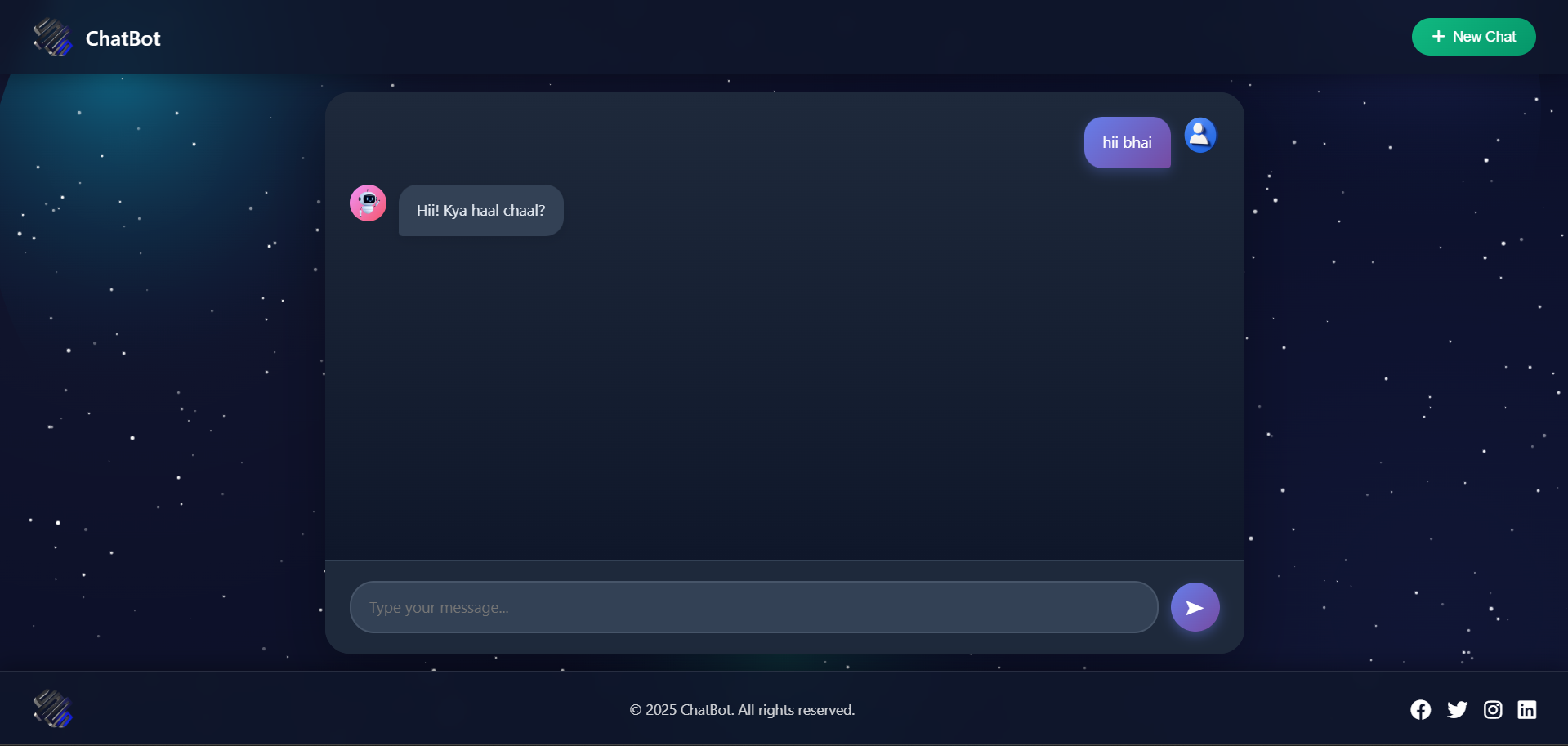 Akshat Parate Chatbot Website Project