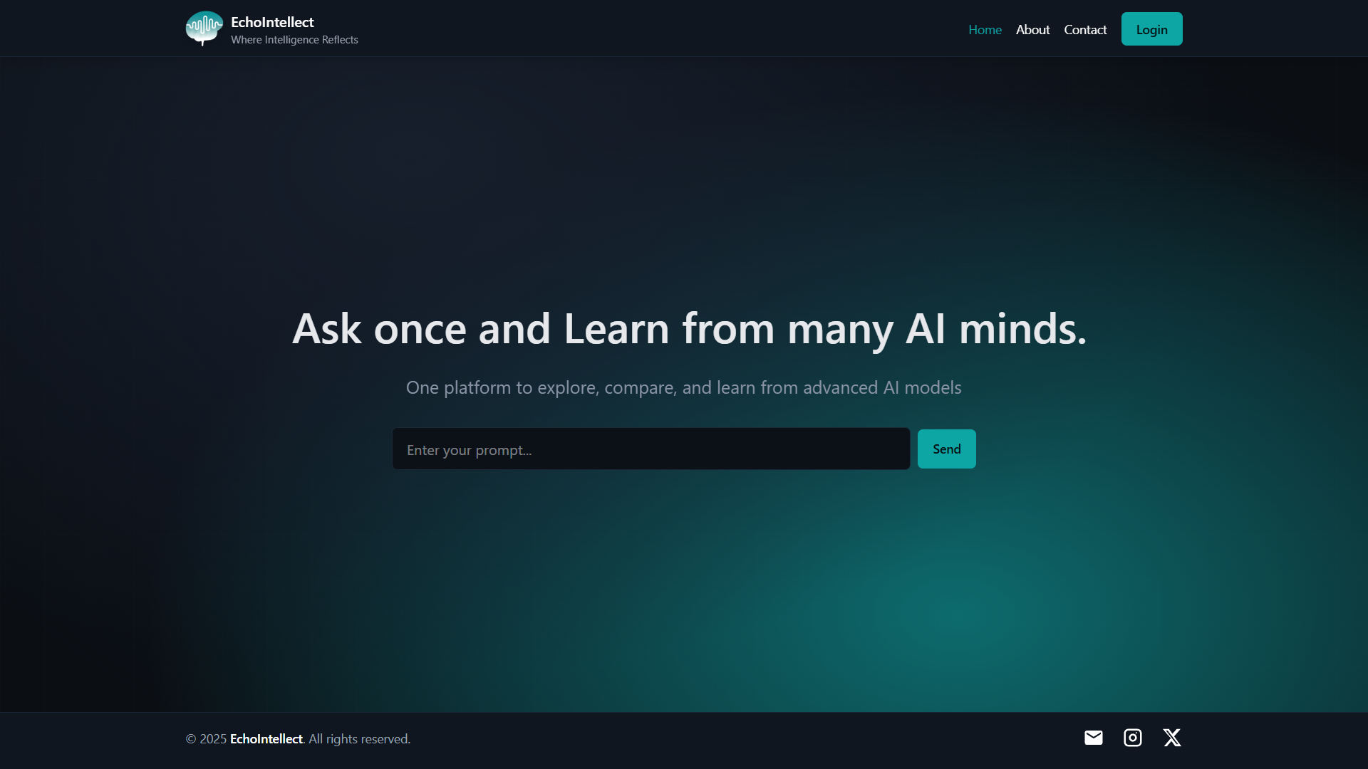 Akshat Parate EchoIntellect Website Project