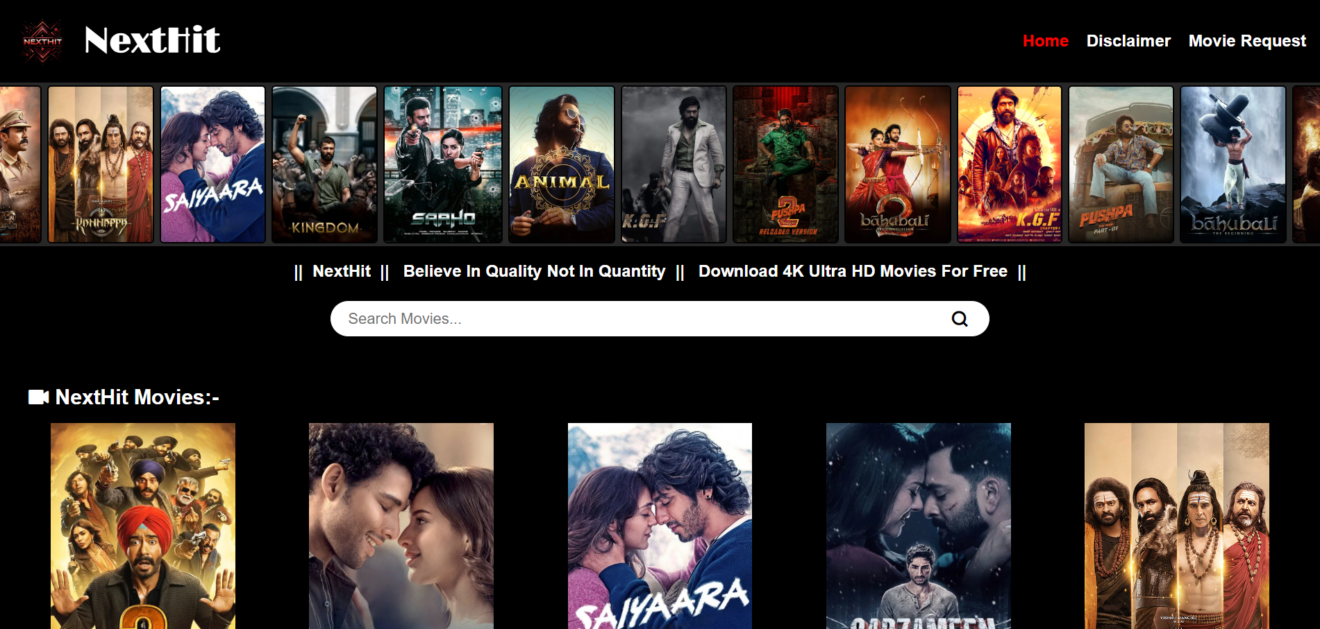 Akshat Parate NextHit Website Project